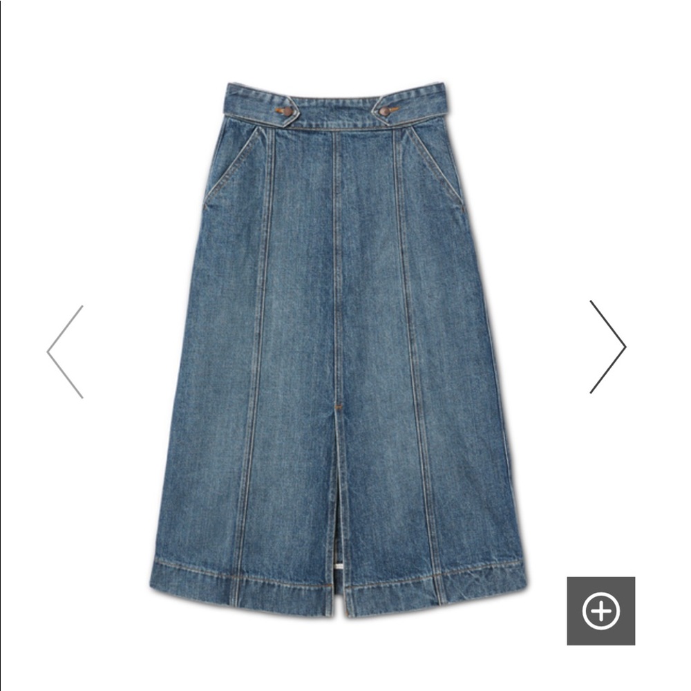 Goop G Label Greer A-line Midi Skirt